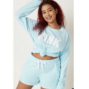 PINK VS LONG SLEEVE CAMPUS TEE